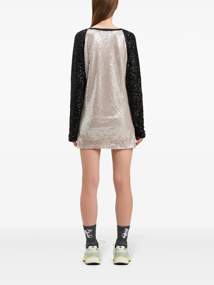 Grey College Palm Mini Dress 5