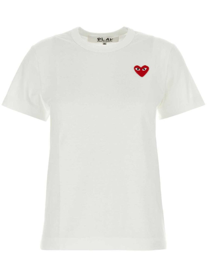 White Logo cotton t-shirt 1