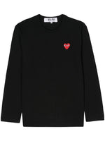 Black Logo cotton t-shirt 1