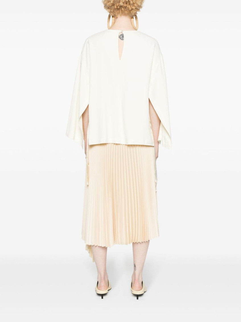 White Cady Texture Blouse 4