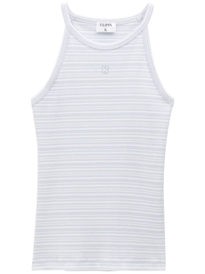 Blue/White Striped Tank Top 1