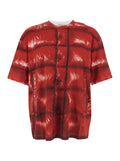 Red Graphic Crew Neck T-Shirt 1
