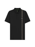 Black Logo Shirt Collar Polo 1