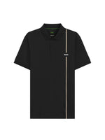 Black Logo Shirt Collar Polo 1