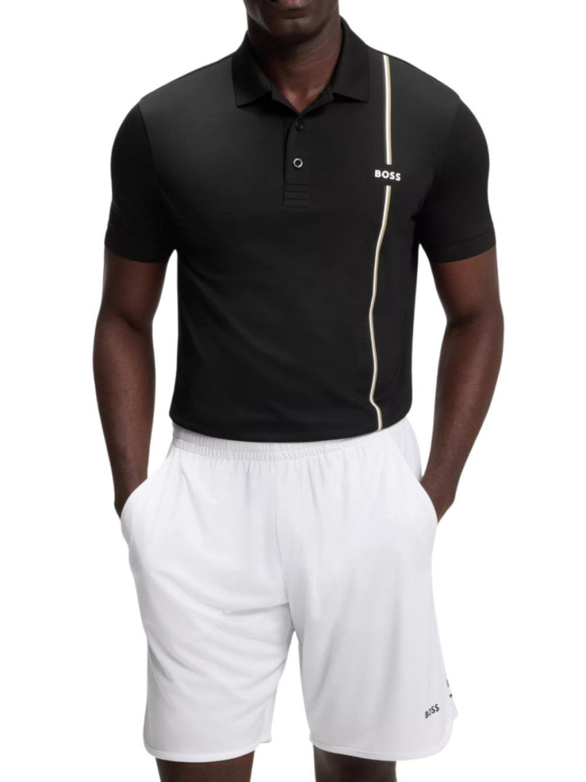 Black Logo Shirt Collar Polo 2