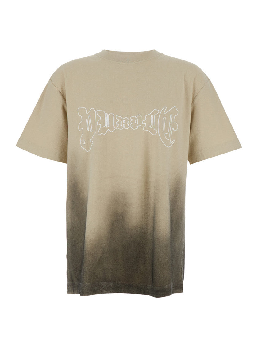 Beige Crew Neck T-Shirt 1