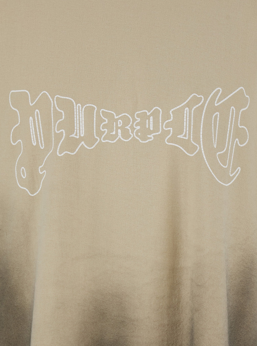 Beige Crew Neck T-Shirt 3