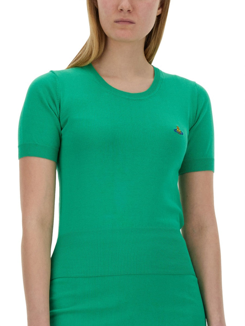 Green Solid Round Neck Sweater 3