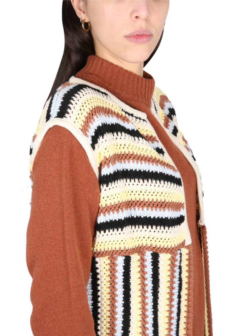 Multicolor Stripes None Sweater 3