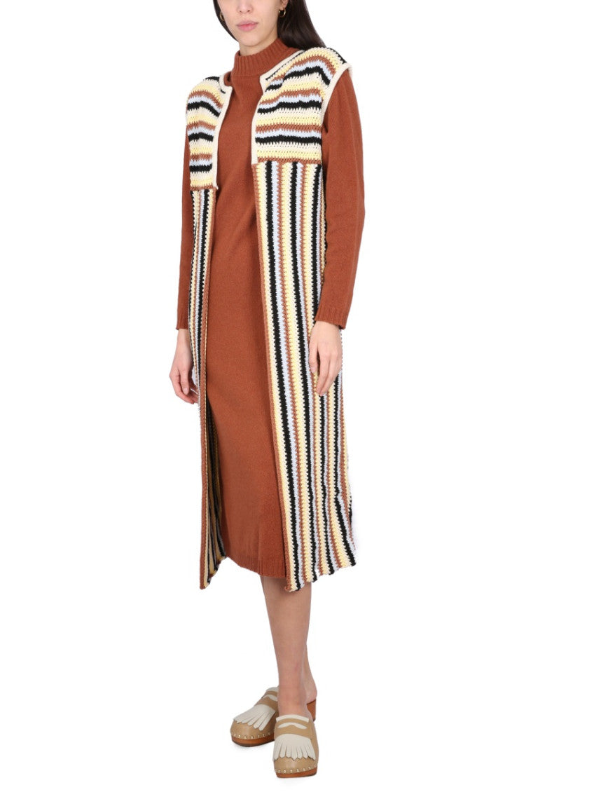 Multicolor Stripes None Sweater 4