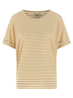 Yellow Stripes Round Neck T-Shirt 1