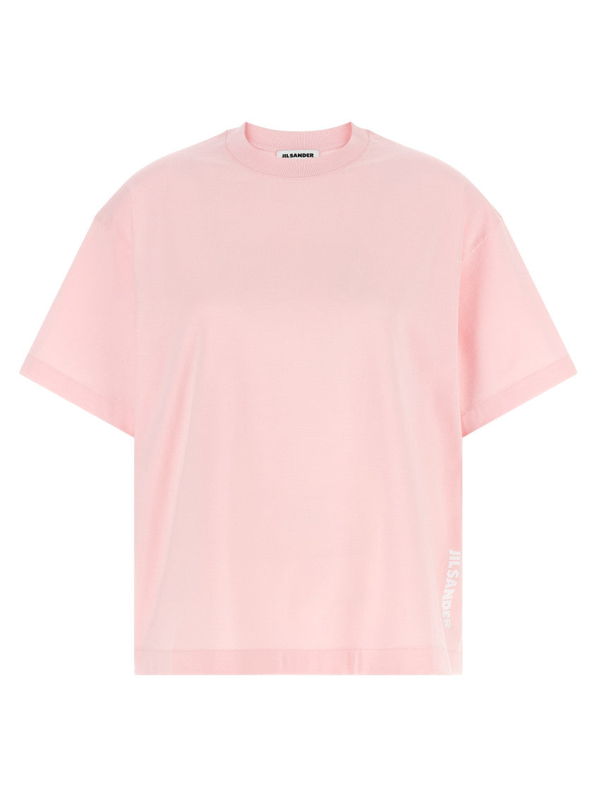 Pink Logo Crew Neck T-Shirt 1