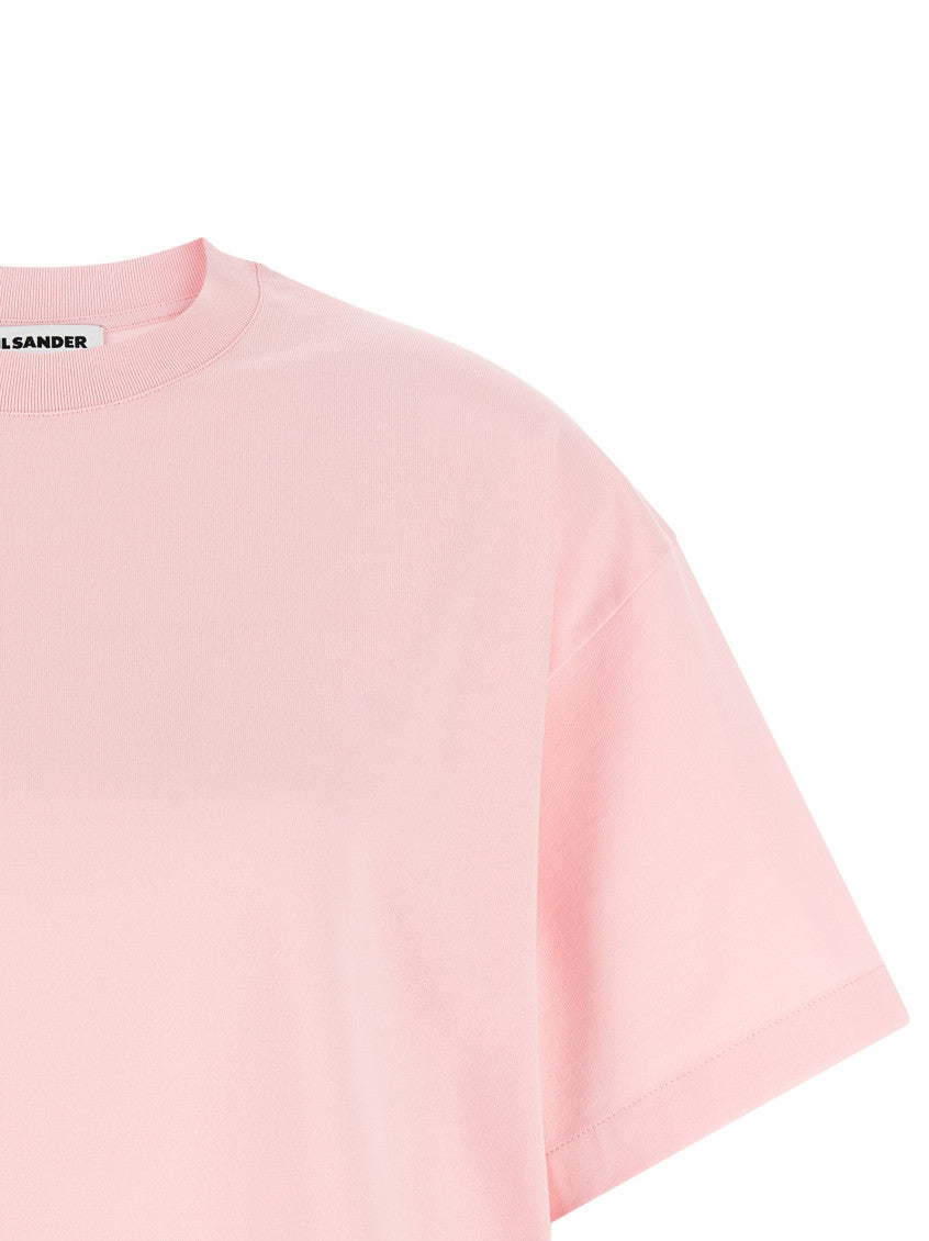 Pink Logo Crew Neck T-Shirt 3