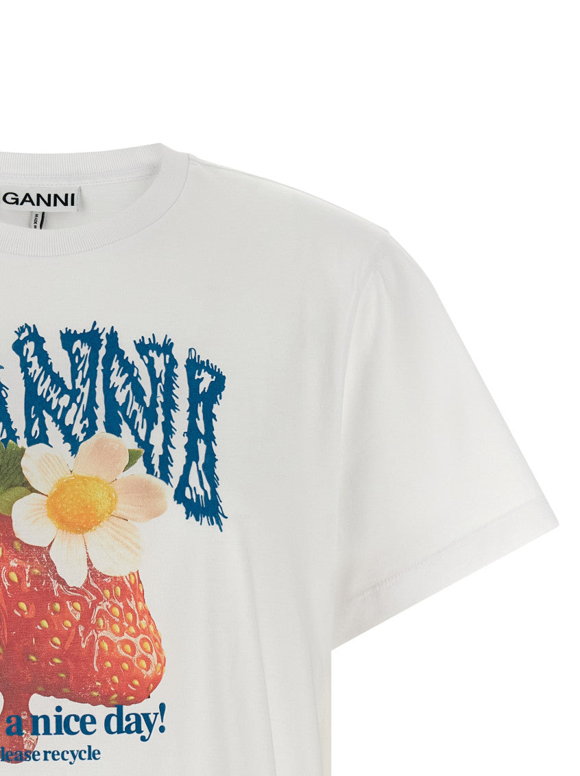 White Graphic Crew Neck T-Shirt 3