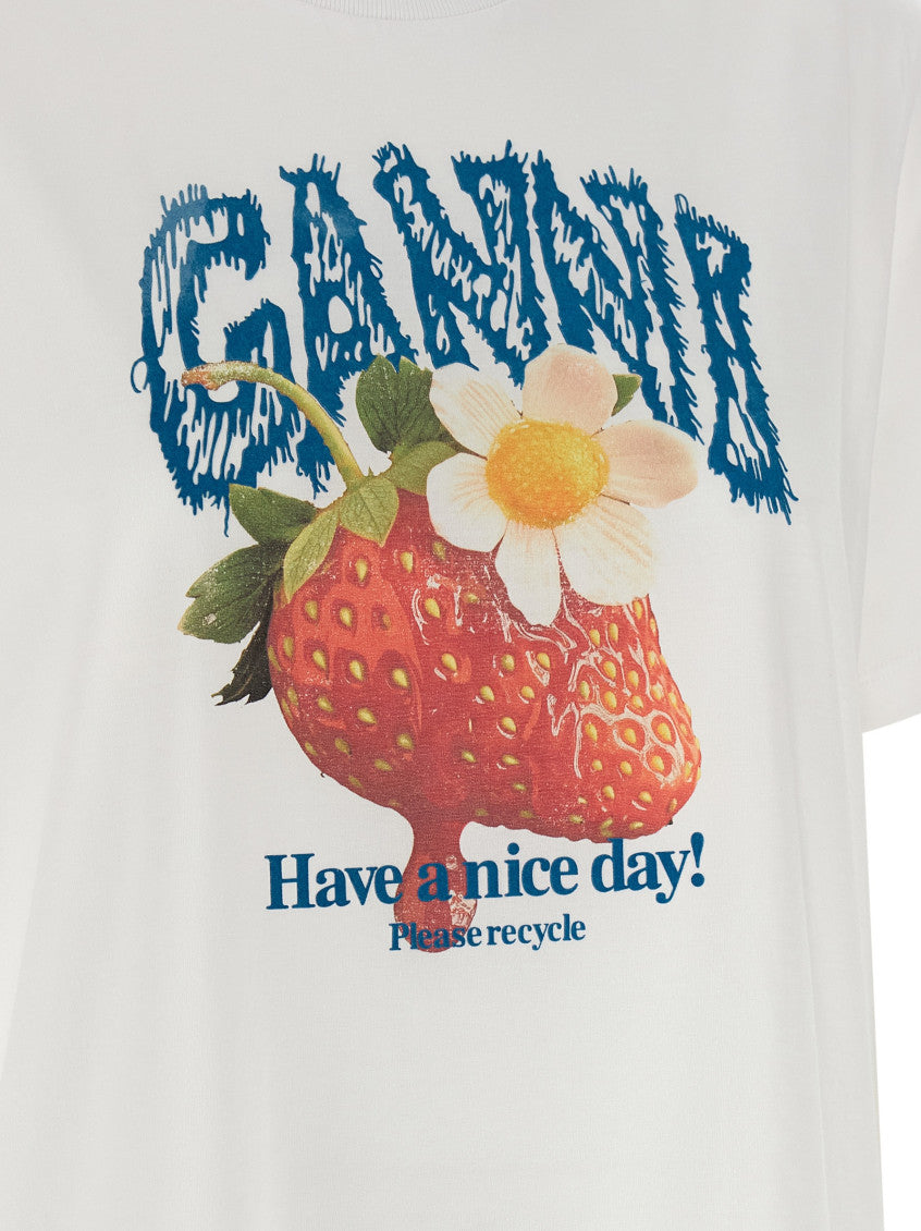 White Graphic Crew Neck T-Shirt 4