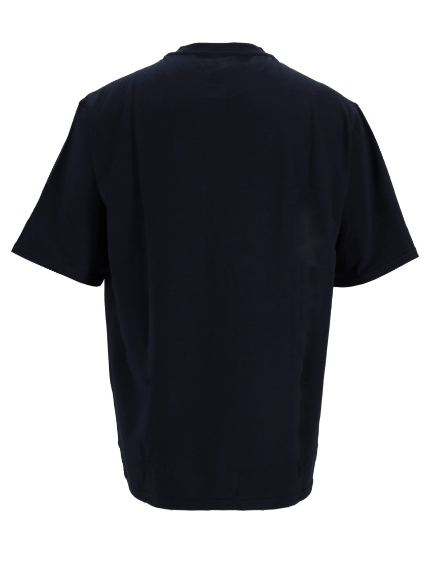 Navy Blue Solid T-Shirt 2