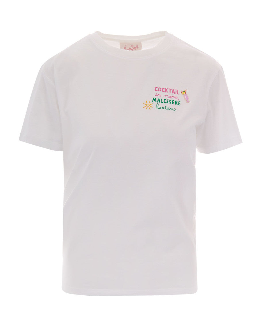 White Graphic Crew Neck T-Shirt 1