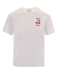 White Graphic Crew Neck T-Shirt 1