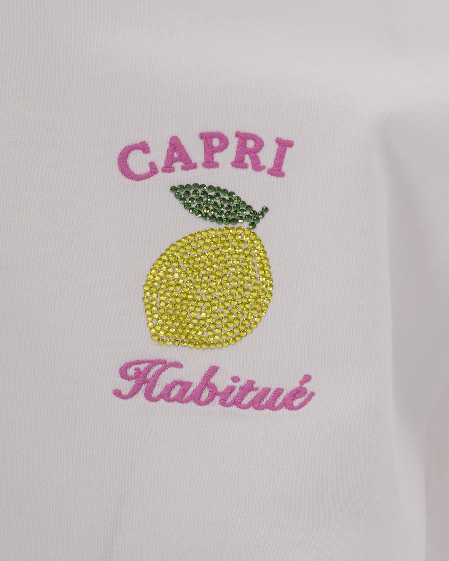 White Graphic Crew Neck T-Shirt 3