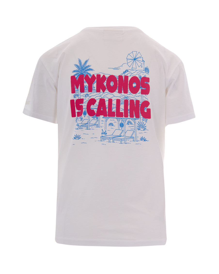 White Graphic Crew Neck T-Shirt 2
