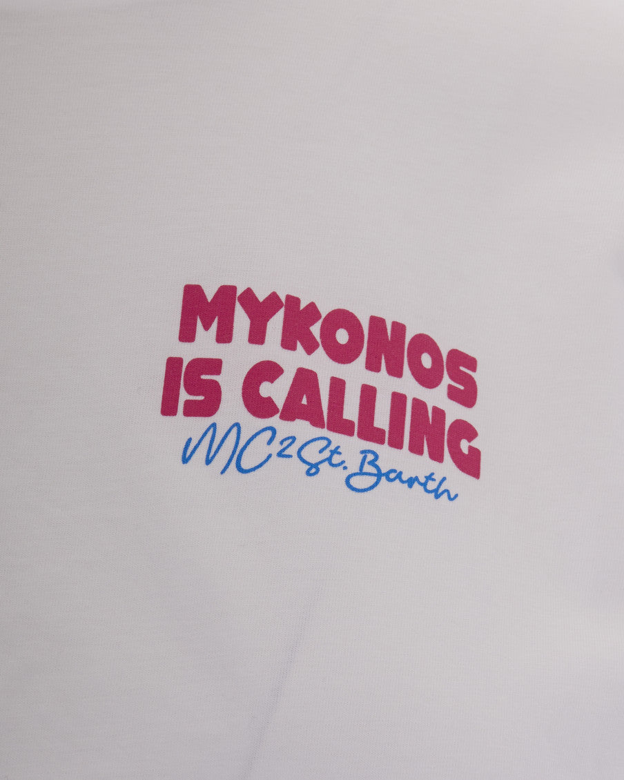 White Graphic Crew Neck T-Shirt 3