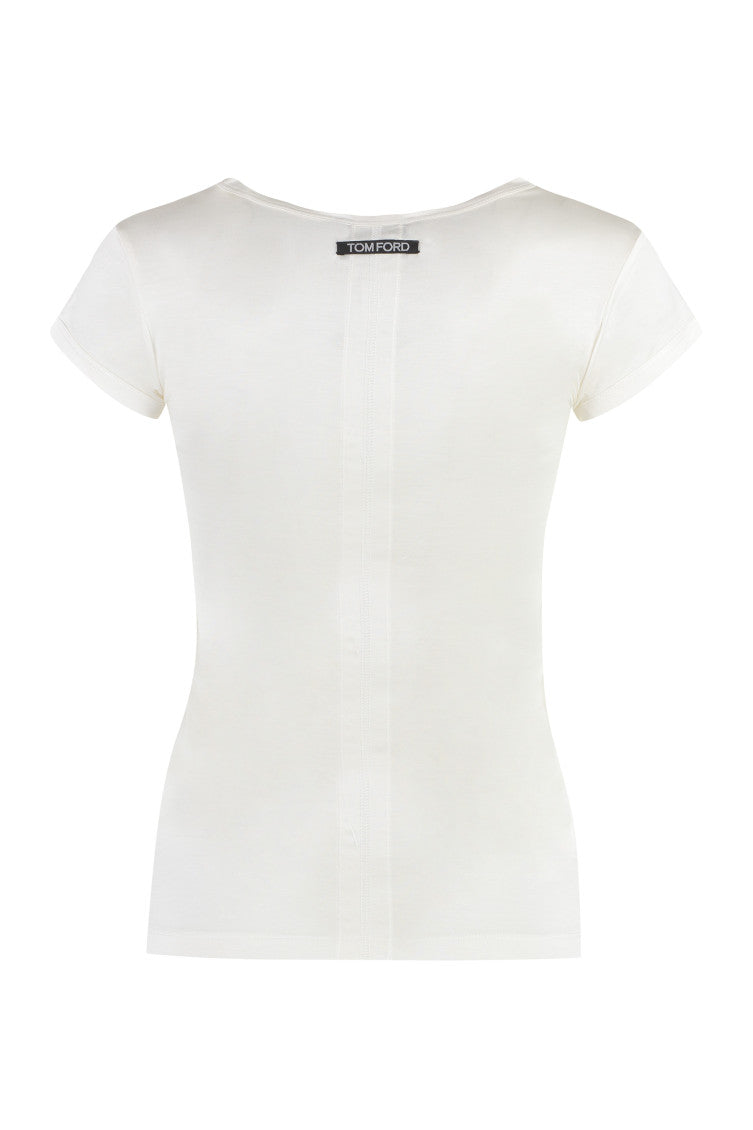 White Graphic Crew Neck T-Shirt 2
