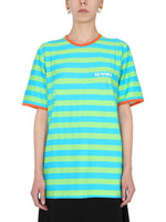 Multicolor Stripes Crew Neck T-Shirt 1