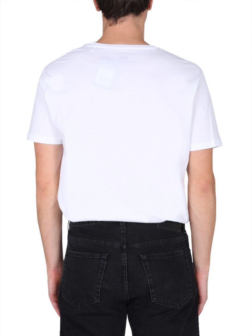 White Crew Neck T-Shirt 2