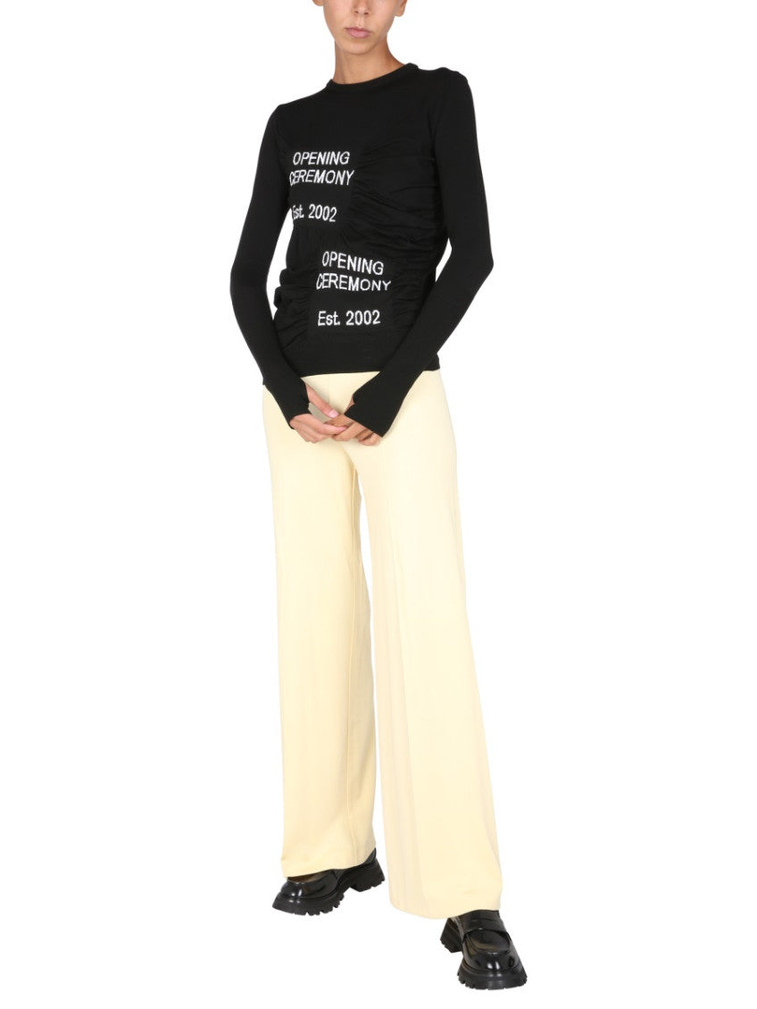Black Logo Crew Neck Sweater 4