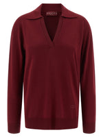 Maroon Logo Shirt Collar Polo 1