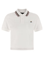 White Logo Shirt Collar Polo 1