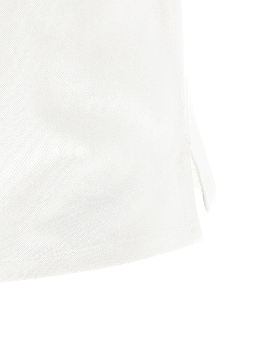 White Logo Shirt Collar Polo 4