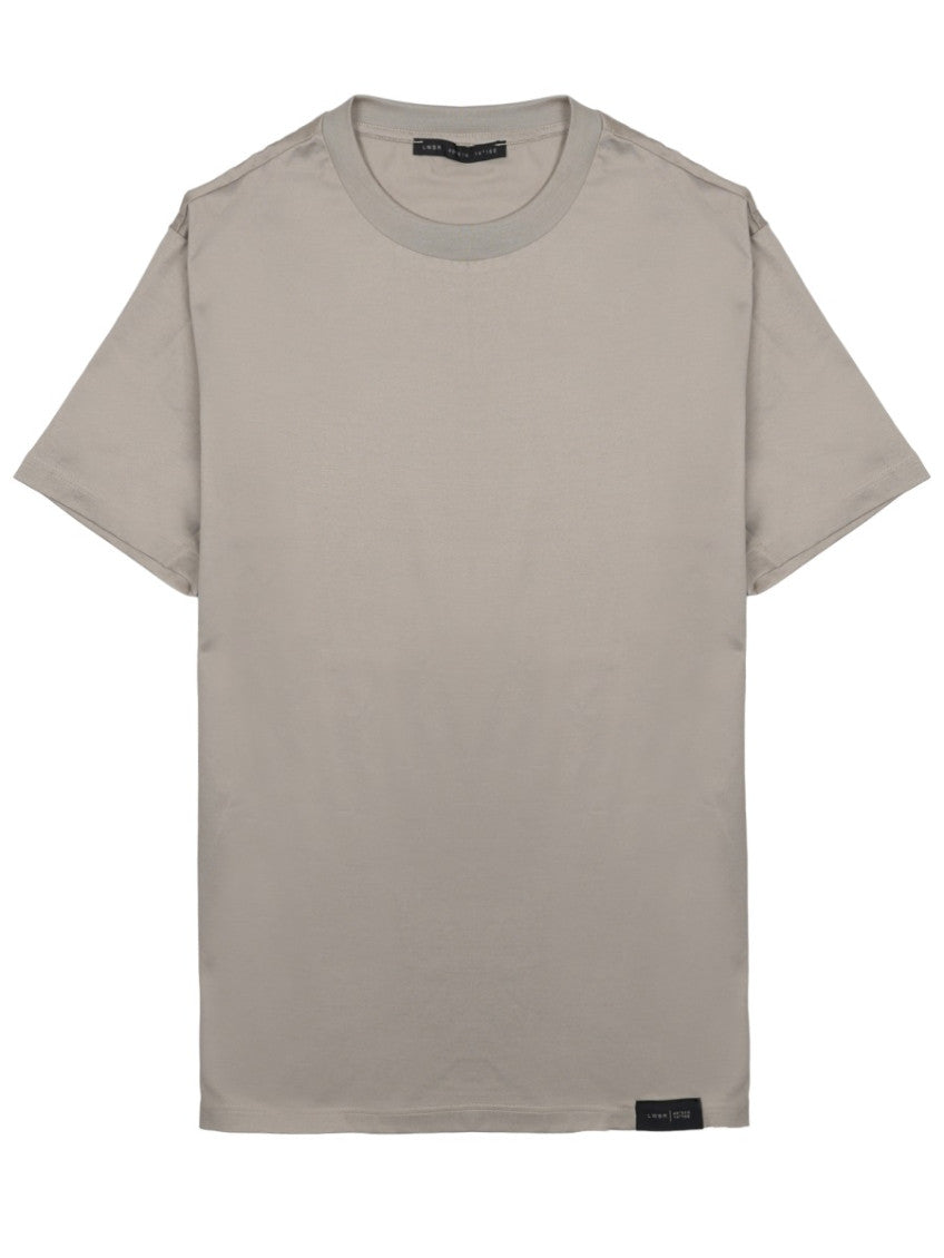 Beige Crew Neck T-Shirt 1