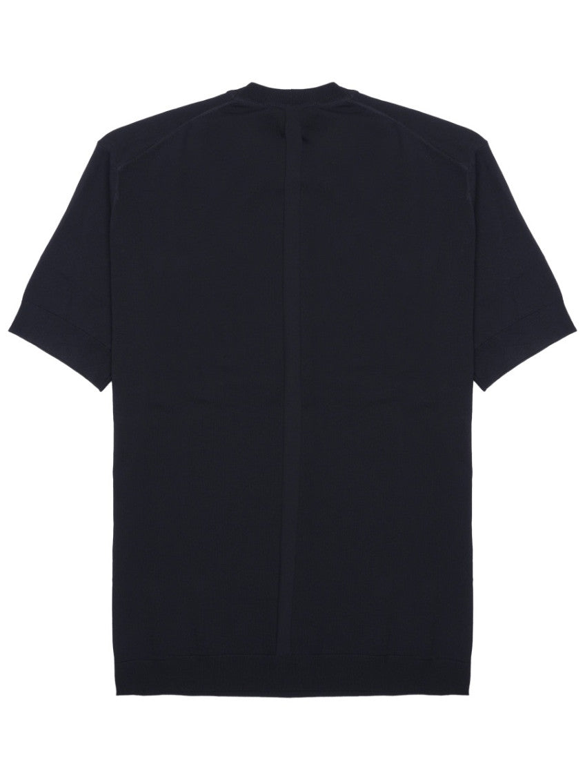 Dark Blue Solid T-Shirt 2
