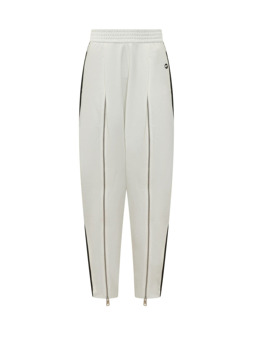 White Relaxed Drawstring Pants 1