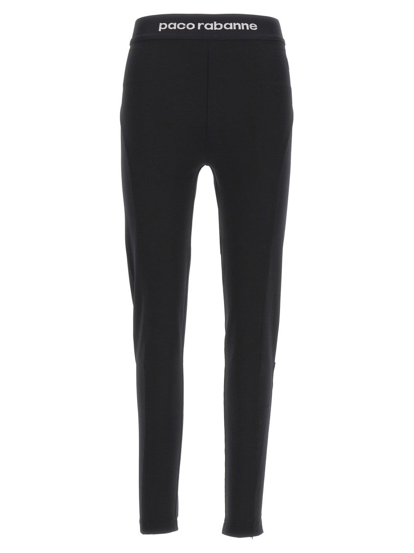 Black Polyamide Logo Activewear 1