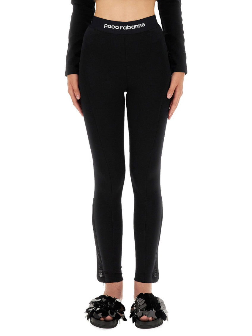 Black Polyamide Logo Activewear 3