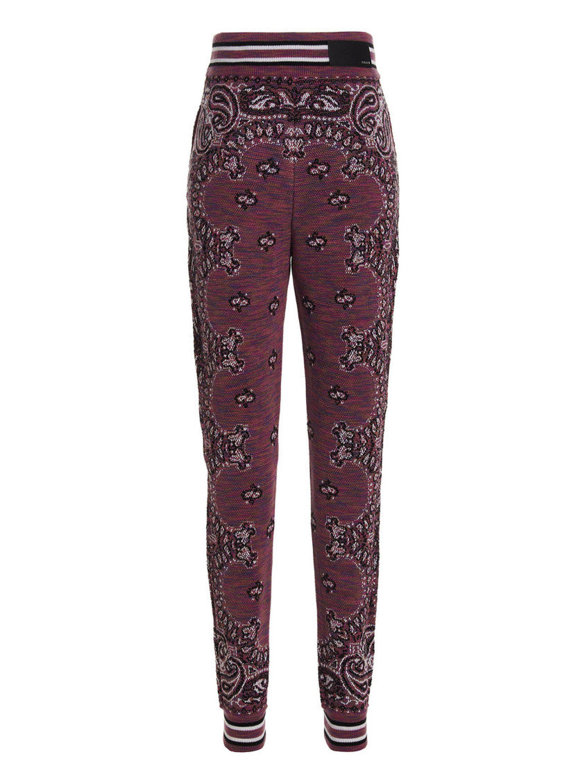 Dark Purple Cotton Paisley Activewear 2