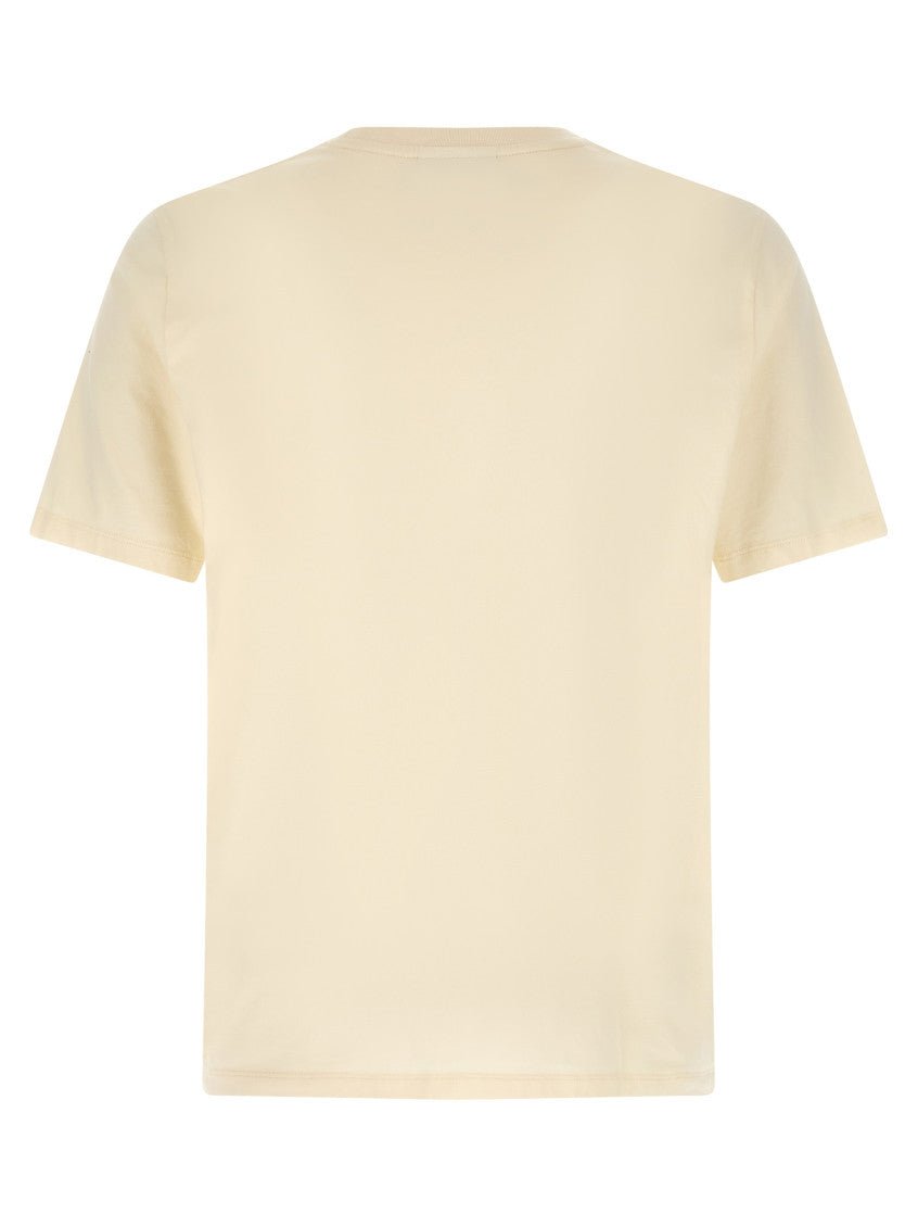 Beige Crew Neck T-Shirt 2
