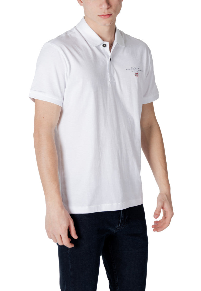 White Solid Shirt Collar Polo 3