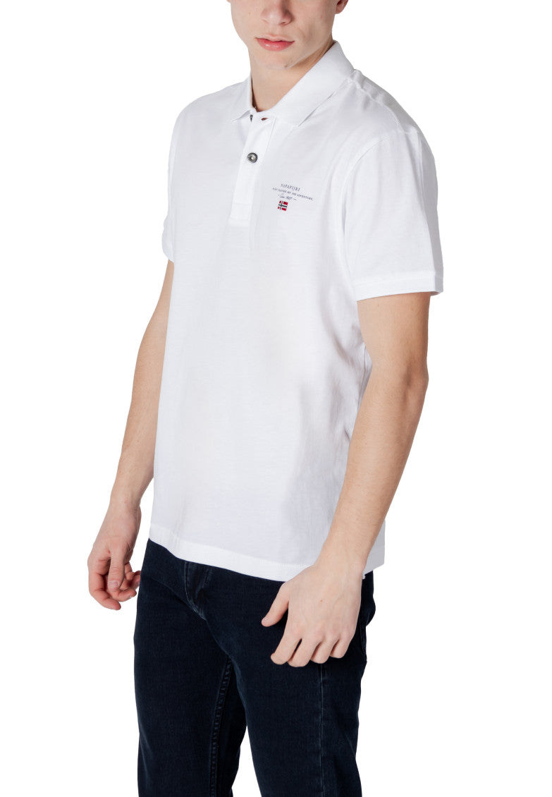 White Solid Shirt Collar Polo 4