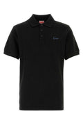 Black Solid Shirt Collar Polo 1
