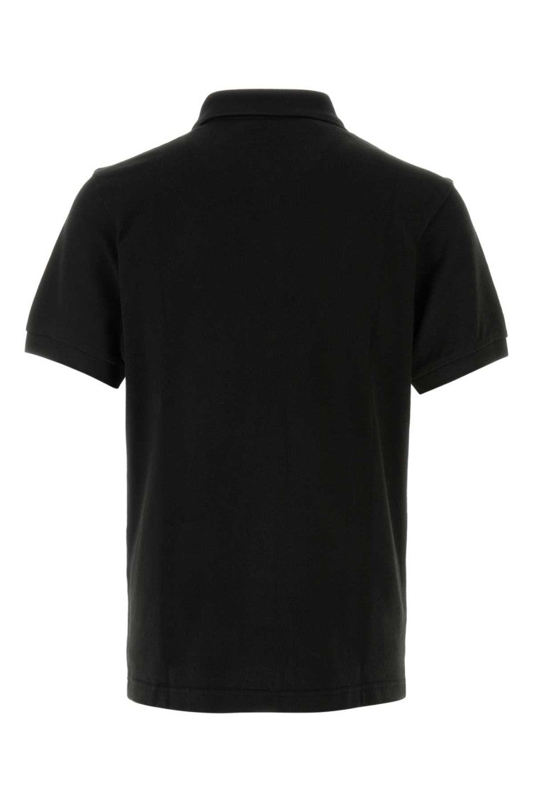 Black Solid Shirt Collar Polo 2