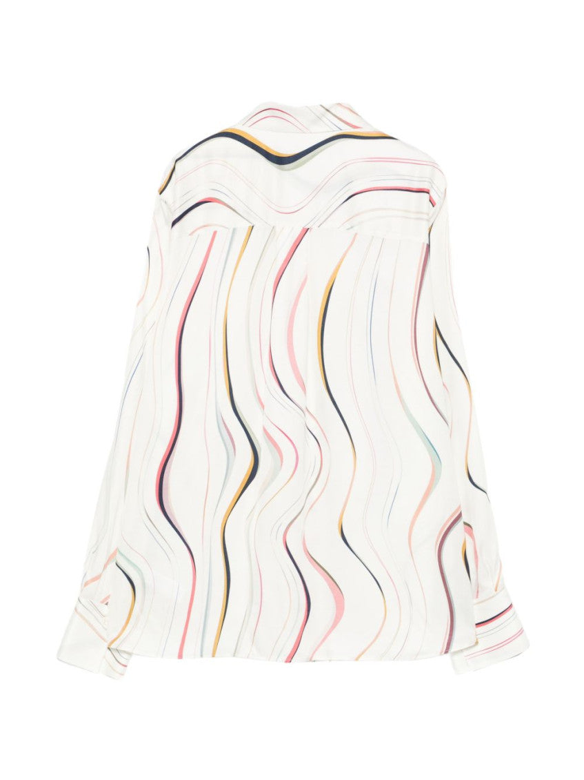 White Regular Printed Shirt 2