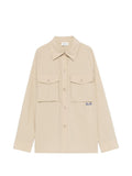 Beige Relaxed Solid Shirt 1