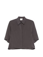 Dark Grey Relaxed Solid Shirt 1