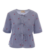 Blue Regular Stripes Top 1