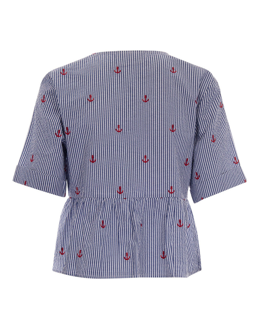 Blue Regular Stripes Top 2