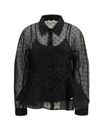Black Regular Polka Dot Shirt 1