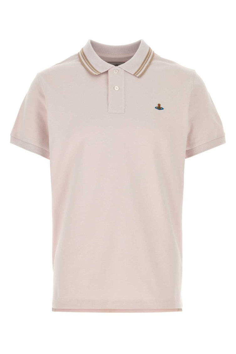 Pink Solid Shirt Collar Polo 1